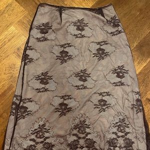 Vintage skirt - brown pattern